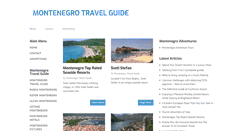 Desktop Screenshot of montenegro-travel-guide.info
