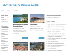 Tablet Screenshot of montenegro-travel-guide.info